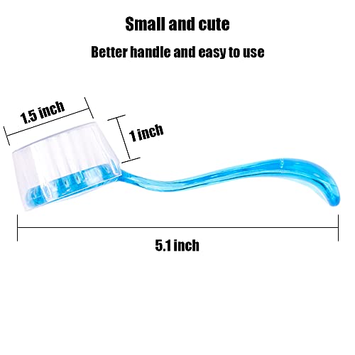 2 Pack Hedgehog Bath Brush Guinea Pig Massage Comb for Hamster Rats | Cleaning Supplies, Ferrets, Chinchilla - color: Blue