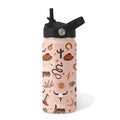 Western Cowboy Gifts - 16oz Kids Water Bottle with Straw Lid, Stainless Steel Insulated Tumbler, Leak Proof, BPA-Free, for Boys, School, Travel - Wild West Rodeo Cowgirl Kids Birthday Gifts Cups(1pc) - color: Cowboy1, size: 16 Ounces