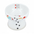 Necoichi Ceramic Elevated Cat Water Bowl, Whisker-Friendly (Fuji, Extra Tall) - color: Fuji, size: Extra Tall