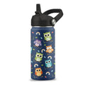 Owl Gifts, 16 oz Water Bottle with Straw Lid, Owl Water Bottle | Stainless Steel Insulated Tumbler, Cute Animals Cups Gifts for Birthday Christmas - color: Owl