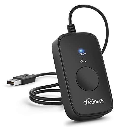 Mouse Jiggler Undetectable, USB Mover, Gaming Automatic Continuous Click Device, Plug & Play, Simulate Mouse Pointer Movement to Prevent PC Sleep