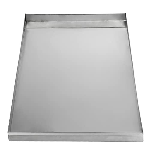 23.6 x 17.6 Stainless Steel Replacement Pan for Dog Crate | Heavy Duty Stainless Steel Kennel Cage Pan Leakproof Liner Chew Proof Compatible - size: 23.6"x17.6"