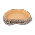 Reptile Food Dish, Terrarium Water Bowl, Feeding Bowl for Reptile Amphibian Pets - size: Small