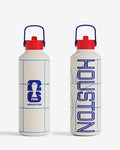 Drib 24oz Insulated Water Bottle, FIFA World Cup 2026 Edition – Performance Stainless Steel Insulated Bottle with Quiet Leak-Proof Straw Lid (Houston - City Touch) - color: Houston - City Touch