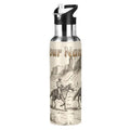 Custom Western Cowboy Cactus Water Bottle Kids Stainless Steel Bottle with Straw Lid Personalized Name Boys Girls Insulated Cup for School 20 oz - color: Multi101