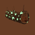 Luminous Noctilucent Glow Guinea Pig Rat Hammock Tunnel, Ferret Hanging Bunk Bed Hammock, Rat Ferret Guinea Pig Hideout and Soft Bed for Small Animals (5.Moon Tunnel Hammock) - color: 5.Moon Tunnel Hammock