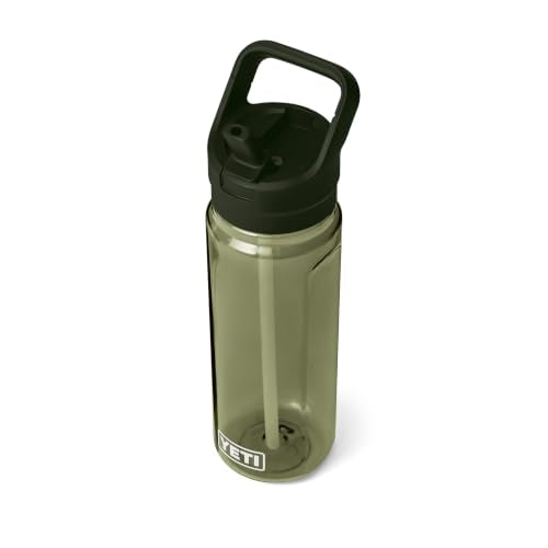 YETI Yonder 750 ml/25 oz Water Bottle with Yonder Straw Cap, Olive - color: Olive, size: 25 Ounces