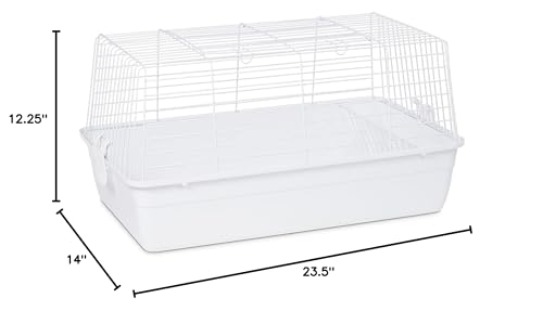 Prevue Pet Products Carina Animal Tubby - Small Animal Cage for Guinea Pigs, Dwarf Rabbits, Indoor and Outdoor Use, Lightweight, Travel Friendly Enclosure - Small, White - color: White