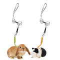 Handmade Figure 8 Harness and Leash for Ferrets/Guinea Pigs/Rats | Adjustable, Lightweight & Safe | Fits Small Animals: Bunnies/Bearded Dragons/Chinchillas/Reptiles/Birds/Squirrels/Rabbits - color: Green+Orange