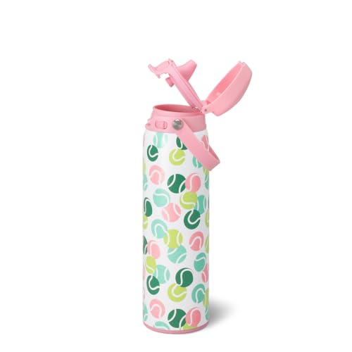 Swig Life 22oz Leakproof EZ Fill Water Bottle, Match Point | Leakproof Lid - Double Wall Insulated Stainless Steel - Lid, Straw & Lock - Cup Holder Friendly - Dishwasher Safe - color: Match Point, size: 22 Ounces