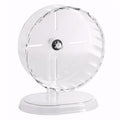 8.3in Gerbil & Hamster Wheel (8.3inch) | Ideal 8.3 inch gerbil wheel and hamster wheel. Smooth, anti-slip surface protects pet paws. Quiet night time spinning - size: 8.3inch