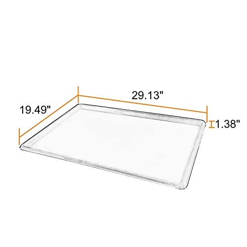 1pcs 29.1"x19.5" Replacement for Dog Crate Plastic Cage Bottom Pan Multi-Purpose Boot Mat Shoe Tray Indoor Outdoor Waterproof, Dog and Cat Rabbit Food Bowls Floor Liners - size: 28.9"L x 19.5"W x 1.4"H