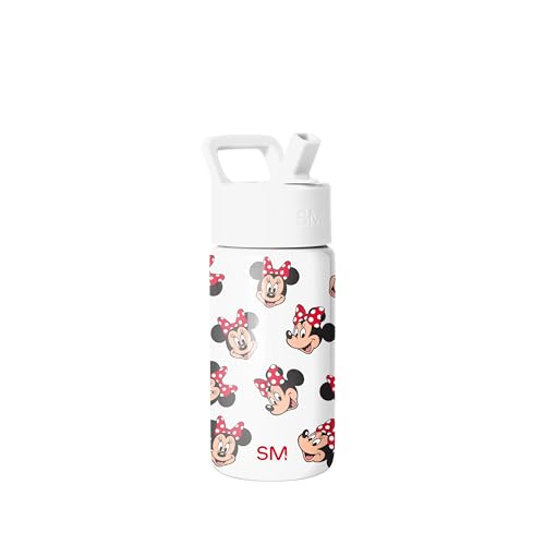 Simple Modern Disney Minnie Mouse Kids Water Bottle & Toddler Cup | 14oz | Insulated Stainless Steel Minnie Mouse Toddler Water Bottle, Kids Tumbler with Straw | Spill Proof for School, Girls, Boys - color: Disney-Minnie Mouse Fun, size: 14 Ounces