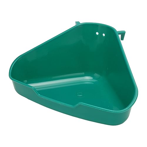 Corner Litter Pan Small Animal Litter Box Fanshaped Rabbit Corner Toilet Box Potty Trainer for Guinea Pigs Chinchilla Ferret Galesaur Rats and Other Small Animals (S)
