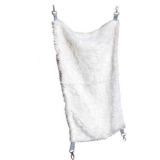 Prevue Pet Products Replacement Hammock - Cat Accessories for Cages, Hanging Bed, Soft & Comfortable with Metal Clips for Hanging, for Guinea Pigs, Rats, Ferrets, Chinchillas, & Small Animals - Gray