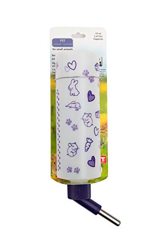 Lixit Weather Resistant Cage Water Bottles for Rabbits, Ferrets, Guinea Pigs Hamsters and Other Small Animals. (16-Ounce) - color: Frosted All Weather, size: 16 Ounce