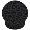 Black Leopard Mouse Pad with Gel Wrist Support, Smooth Surface Ergonomic Mouse pad, Non-Slip Pain Relief Desk Mat for Gaming, Work & Office Desktop - color: Black Leopard