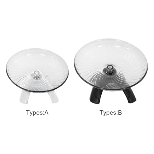 Hamster Wheel, Hermit Crab Climbing Toys Silent Exercise Running Wheel, 18cm Small Animal Exercise Wheels Hermit Crabs Wheel for Hamsters, Gerbils, Mice or Other Small Animals - size: Grey:18cm/7.09inch