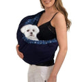 Pet Sling Carrier, OrgMemory Adjustable Bag, Small Dog Cat Outdoor Shoulder Carrier Most Suitable: 3-8 lbs (Blue Plaid) - color: Blue Plaid