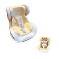 Hamsters Car Seat,Adjustable Leash Gerbils Car Vent Holder Includes Vent Clip & Magnetic Base for Hamsters Guinea Pigs Mice Small Animals - color: White