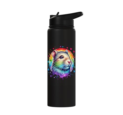 Degu Stainless Steel Insulated Water Bottle - color: Black