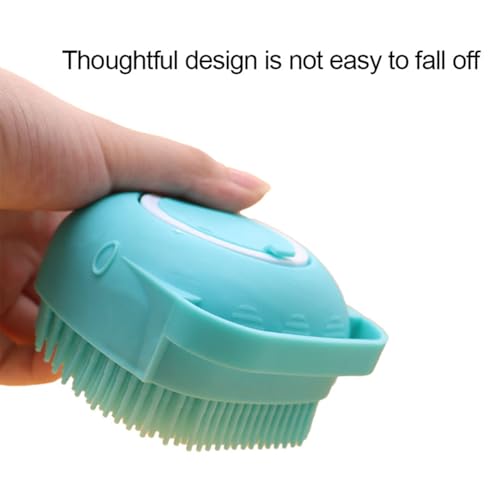 Pets Bath Brush | Scrubber for Bath | Dog Shampoo Brush | Dog Washing/Shower Brush, Suitable for Short/Long Haired Dogs, Dog Brush for Shedding, Bathing, Massaging & Grooming (blue) (blue)