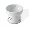 NECOICHI Raised Cat Water Bowl, Elevated, with Measurement Lines, Dishwasher and Microwave Safe (Cat, Extra Tall) White - color: Cat, size: Extra Tall
