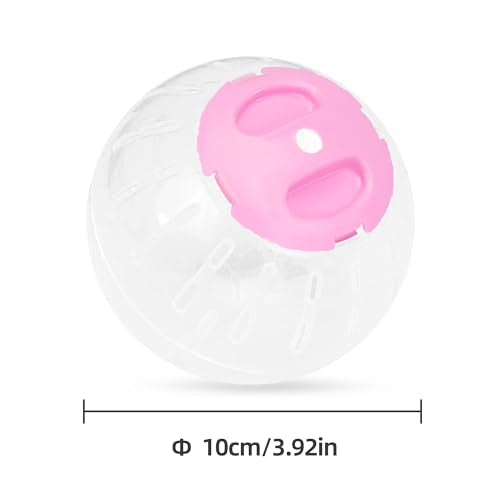 U0U Hermit Crab Running Ball Toy,Small Hermit Crab Accessories,Pink Hermit Crabs Climbing Toys,Suitable for Hermit Crabs and Hamster Rat (Pink)