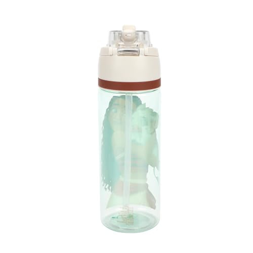 Bioworld Moana & Pua Blue 24 Oz Plastic Water Bottle With Dual Spout Lid - color: Moana & Pua Blue