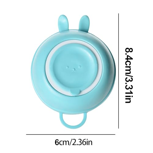 Silicone Bunny Shaped Scrubber | Dog Shower Brush | Dog Scrub Brush - For Massage Washing Shampooing Hair Coat Care Pet Cat Puppy - color: Blue