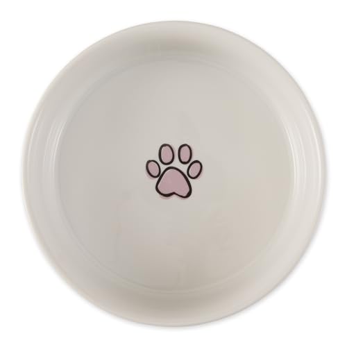 Bone Dry Ceramic Food Bowls, Non-Slip & Dishwasher Safe, Large Set, 7.5x2.4 Pansy Check - color: Pansy Petite Check, size: Large Set, 7.5x2.4"