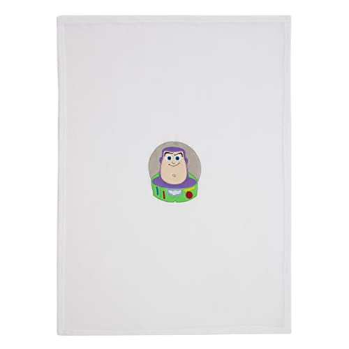 NoJo Disney Toy Story It's Play Time White, Green, and Purple, Buzz Lightyear Shaped Toddler Blanket - color: Toy Story - Buzz Lightyear Shaped