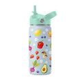 Fruit 16 oz Water Bottle with Straw – Stainless Steel Vacuum Insulated Cup, Leakproof Straw Lid, Reusable Travel Mug for Boys and Girls Outdoor Sports - color: Fruit1