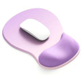 Ergonomic Mouse Pad with Gel Wrist Support, Comfortable Wrist Rest Mousepad with Non-Slip PU Base for Pain Relief, Desk, Home & Office(Amethyst Shade) - color: Amethyst Shade