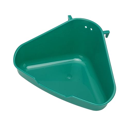 Socobeta Small Animal Litter Box, 3 Sizes Rabbit Corner Toilet with Reinforced Design and Rounded Guardrails for Guinea Pigs Ferrets Rats Chinchillas (S)
