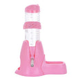 Guardians Hamster Water Bottle, Little Pet Automatic Drinking Bottle with Food Container Base Hut Hanging Water Feeding Bottles Auto Dispenser for Small Animals (125ml,Pink) - color: Pink, size: 125ml