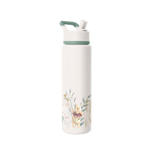 Simple Modern Disney Winnie the Pooh Water Bottle with Straw | 30oz | Summit Stainless Steel Water Bottles, Insulated Metal Cup | Leak Proof for School, Gym, Travel, Sports | In the Wilderness - color: -Disney: Winnie the Pooh in the Wilderness, style: 30