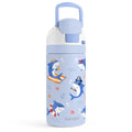 Shark Kids Insulated Stainless Steel Water Bottle 16 Oz, Travel Tumbler for School, Sports for Boys, Girls, Birthday, Back To School - color: Shark