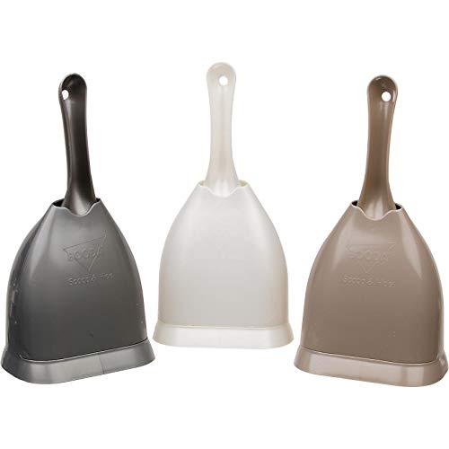 Petmate Scoop N' Hide Cat Litter Scoop with Discreet Litter Scoop Holder, Brushed Nickel - color: Brushed Nickel