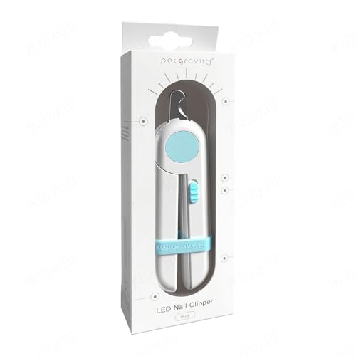 Dog/Cat Nail Clippers with Light - Safe Trimming for Cats & Dogs, Illuminates Quick to Prevent Overcutting, Includes Nail File for Thick Nails