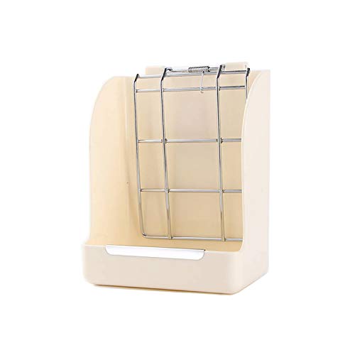Litewoo Rabbit Hay Feeder, Small Animal Food Dispenser for Guinea Pigs | 3.54x5.7x7.09 in, Plastic, chew-resistant, hay feeder, for small animal/rabbits/guinea pigs/chinchillas/hamsters - color: A / White