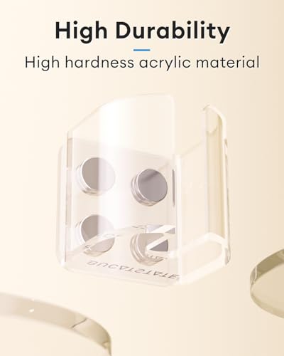 BUCATSTATE Hamster Water Bottles Holder with Magnetic Drop-Resistant | With Adjustable Height, Fits Bottles up to Dia 2 inches, For Hamsters Small Pets (Only Water Bottle Holder)