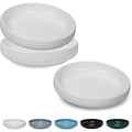 Ceramic Cat Bowls,Shallow Cat Dishes for Food and Water, 6 inch Matte Finish Wide Cat Food Bowl,Whisker Fatigue Free Pet Puppy Kitten Bowl Set of 3,Dishwasher Safe - color: White-3pack