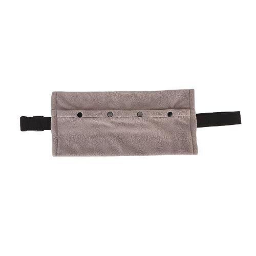 Bearded Dragon Sling Carrier, Soft Warm Reptile Sling Hands Free Lizards Carrier Pouch with Adjustable Strap for Lizard Leopard Gecko Hamster Small Animals(Grey)