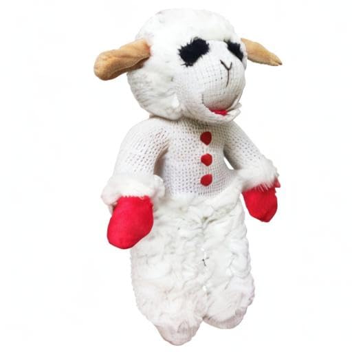 Multipet Standing Lamb Chop 13" Dog Toy - size: 13" Standing, style: White