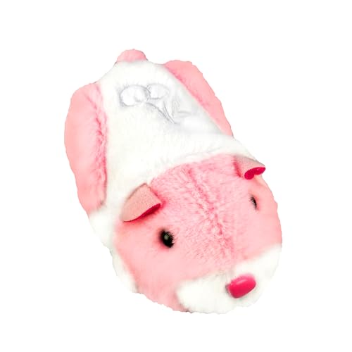 ZhuZhu City Hamster & Quilted Carrier – Jilly the Pink & White Interactive Hamster with 40+ Sounds & Movements – Take Your ZhuZhu Adventures Anywhere!