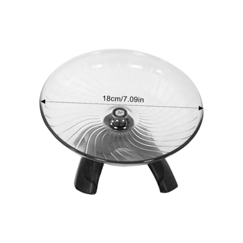 Hamster Wheel, Hermit Crab Climbing Toys Silent Exercise Running Wheel, 18cm Small Animal Exercise Wheels Hermit Crabs Wheel for Hamsters, Gerbils, Mice or Other Small Animals - size: Grey:18cm/7.09inch
