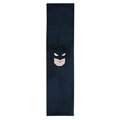 NoJo Warner Brothers Batman The Caped Crusader Navy, Gray and Yellow Batman Character Shaped Blanket - color: Batman the Caped Crusader
