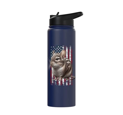 American Degu US Degu Stainless Steel Insulated Water Bottle - color: Navy Blue