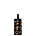 Hydrapeak NBA Officially Licensed Cleveland Cavaliers Mini 14oz Kids Stainless Steel Water Bottle with Straw Lid & Flexible Handle, Double Wall Insulated, Spill Proof, Perfect for Back to School - color: Cleveland Cavaliers